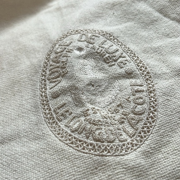 Ralph Lauren home collection Accent single Sham .embroidery, suede border - Picture 4 of 5